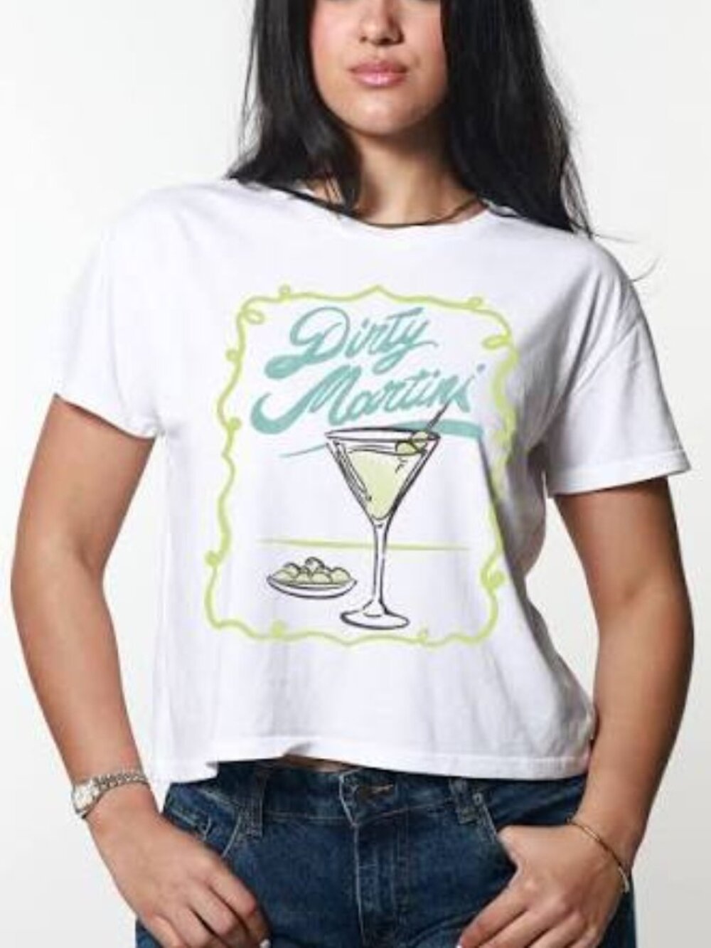 Girl Dangerous Dirty Martini Graphic Tee : Medium